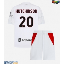 Otroški Nogometni dresi AC Milan Omari Hutchinson #20 Gostujoči 2026-27 Kratek Rokav (+ Kratke hlače)